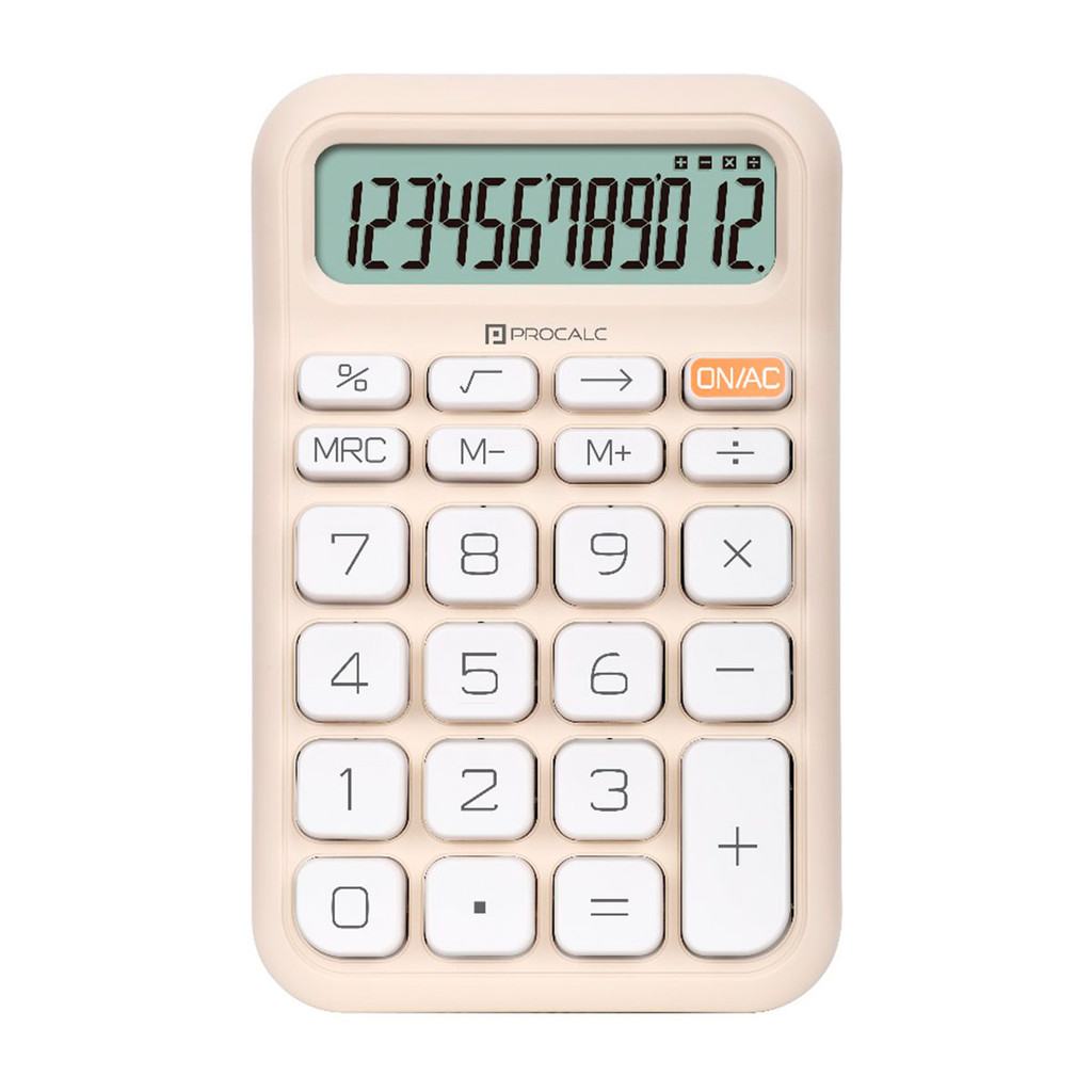 Calculadora de mesa 12 dígitos PC130-BG Bege Procalc