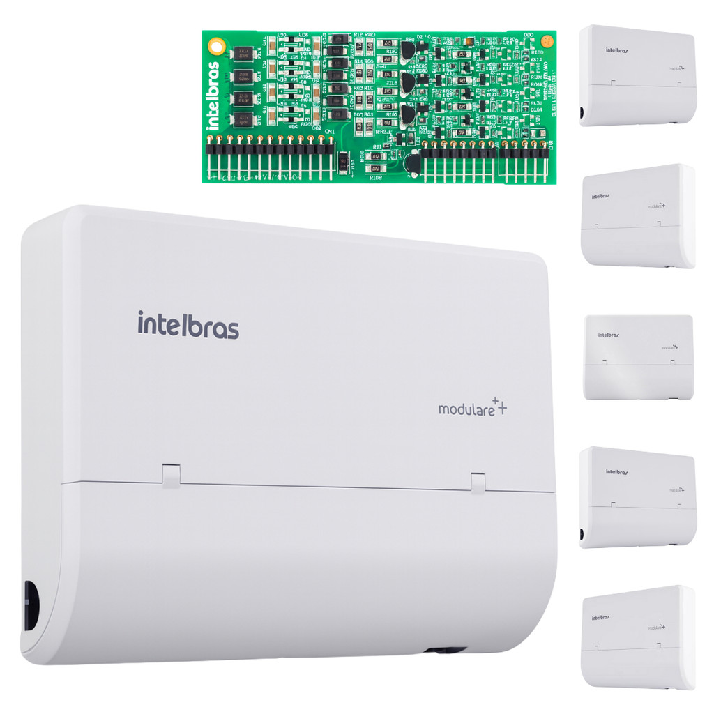 Intelbras PABX Modulare Mais Central Telefônica 2x8 Oficial Expansão até 12 Ramais e 4 Linhas