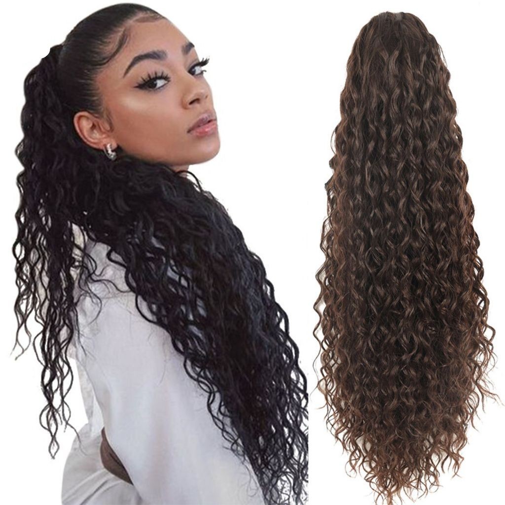 FASHION CLASSIC SIRENA Rabo de cavalo cacheado aplique com presilha 150G