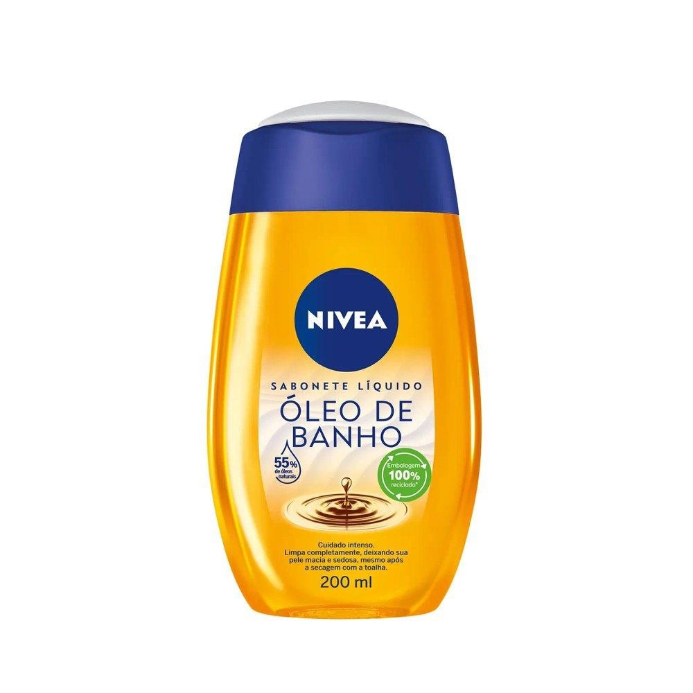 SABONETE NIVEA LIQUIDO 200ML OLEO DE BANHO em Oferta na Shopee