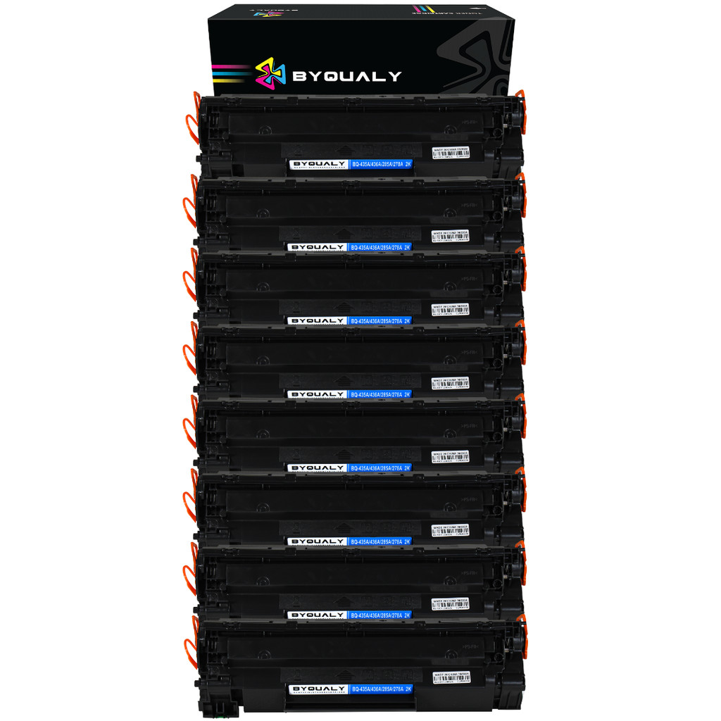 Kit 8 Toner Cartucho Compatível Hp Cb435a 435a Cb436a 436a Ce278a 278a Ce285a 285a Novo Byqualy
