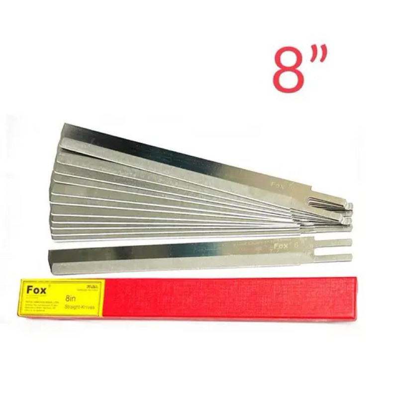 Faca Máquina Corte Cortar Tecido 8 Polegadas Caixa c/ 12 Un Fox Original.