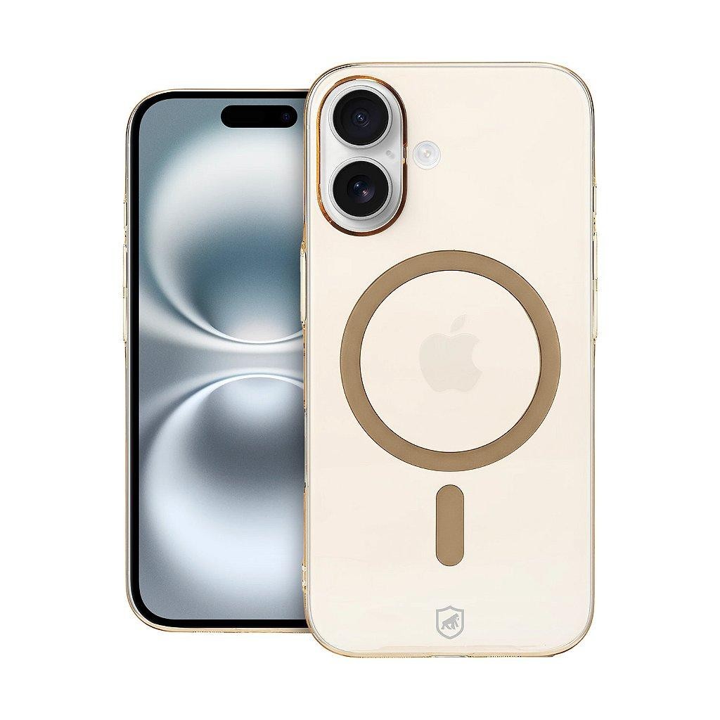Gshield Capa Case Capinha Crystal Slim em Acrílico Compatível com Magsafe para iPhone 16, Desert