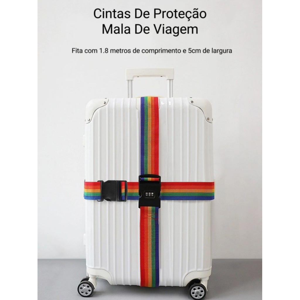 Cintas De Proteção Mala De Viagem C / segredo / codigo   Senha E Fita Para Malas De Viagem Bagagem o sistema codificado
