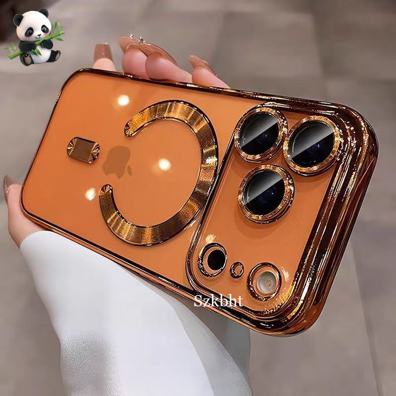 Alta Qualidade Antiderrapante TPU Caso De Proteção Macia Para iPhone 17 16 15 14 13 Pro Max Magnético Claro Capa Traseir em Oferta na Shopee