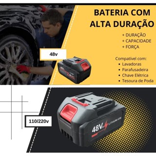 Bateria 48V Recarregável para Lavadora Portátil – Alta Performance e Longa Duração em Oferta na Shopee