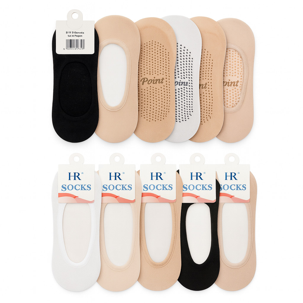 Kit Pares de Meias Sapatilha Fina Invisível Feminina Alta Qualidade 35/40 em Oferta na Shopee