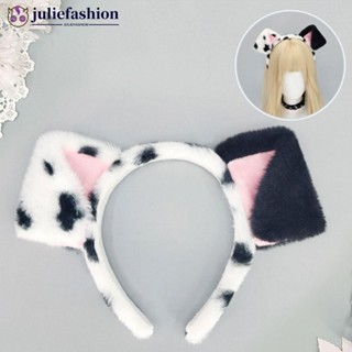 JULIEFASHION Faixas De Cabelo De Orelha De Pelúcia Fofas Para Cães Dálmatas Spa Tiara Orelhas De Animais Realistas Adere em Oferta na Shopee