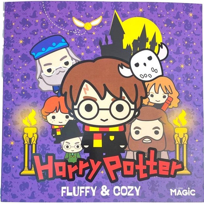 Livro de Colorir Harry Potter Fluffy e Cozy 48 pg. - Magic Kids