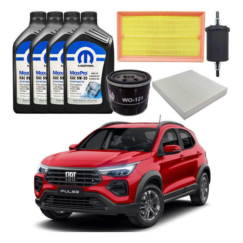 Kit Revisao Troca Oleo Filtros Fiat Pulse 1.0 2021 A 2024