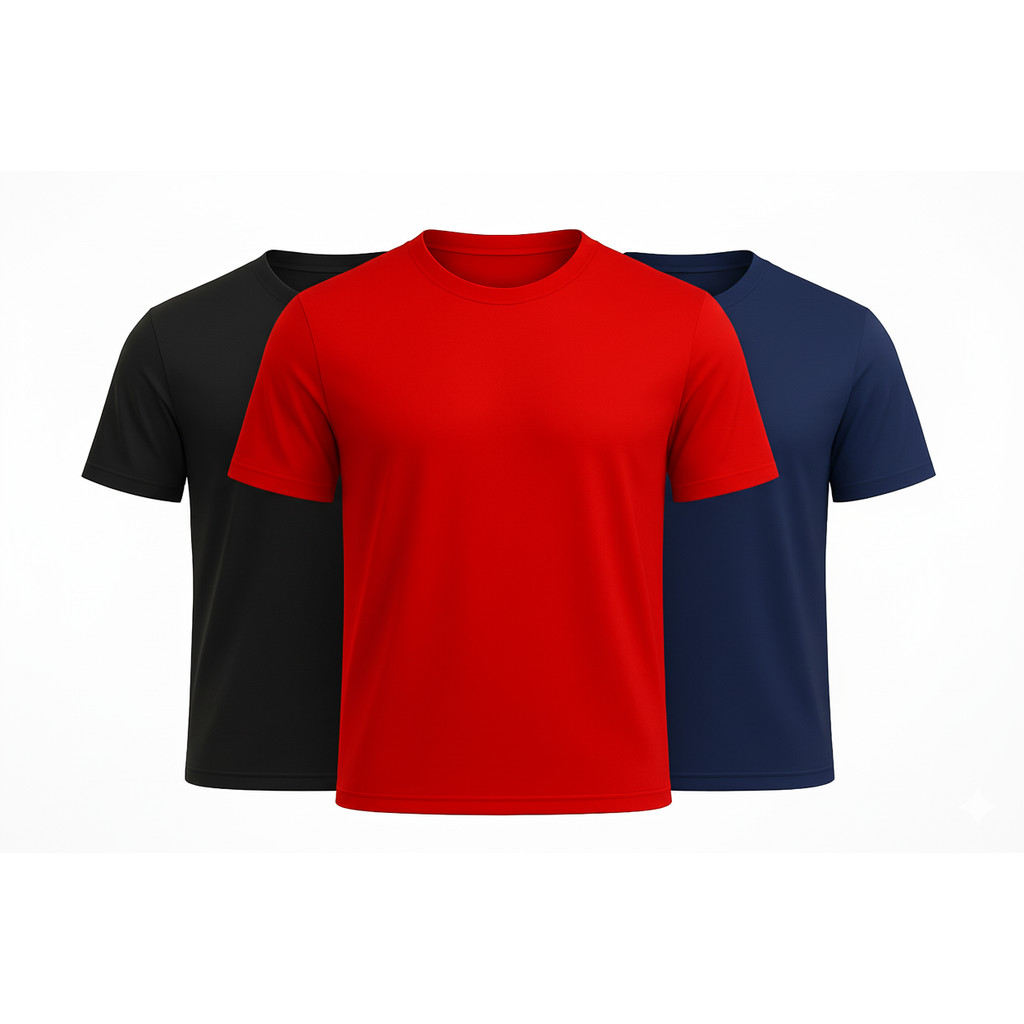 Kit 3 Camisetas Dry Fit Masculina Premium Academia Fitness Corrida Bike Crossfit Musculação Esporte 2025