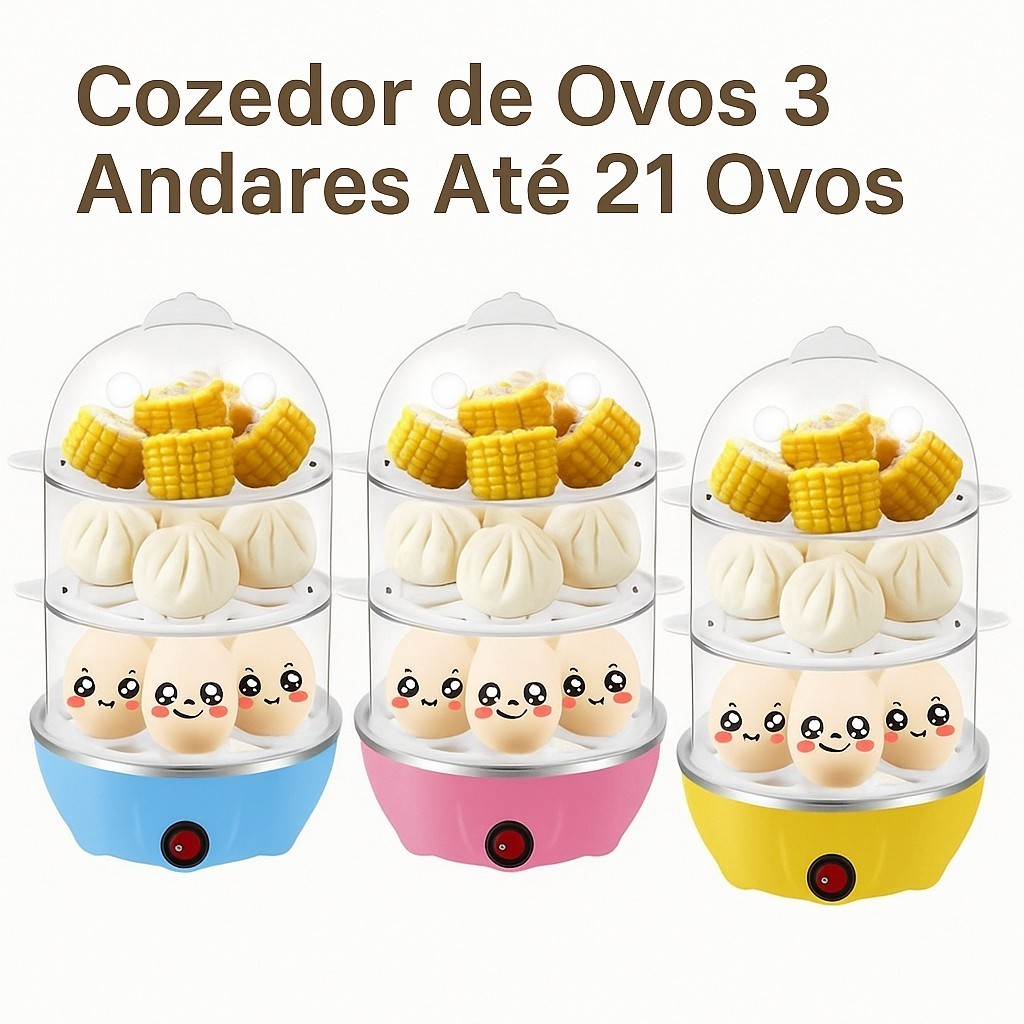 Cozedor 7 / 14 / 21 Ovos 110v Alimentos À Vapor Vegetais Cozinhar Multifunção Cozido Pronta Entrega em Oferta na Shopee
