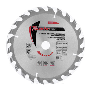 DISCO SERRA CIRCULAR PARA MADEIRA, 185MM (7,1/4POL.) X 20MM, 24 DENTES, 1PC // MTX em Oferta na Shopee