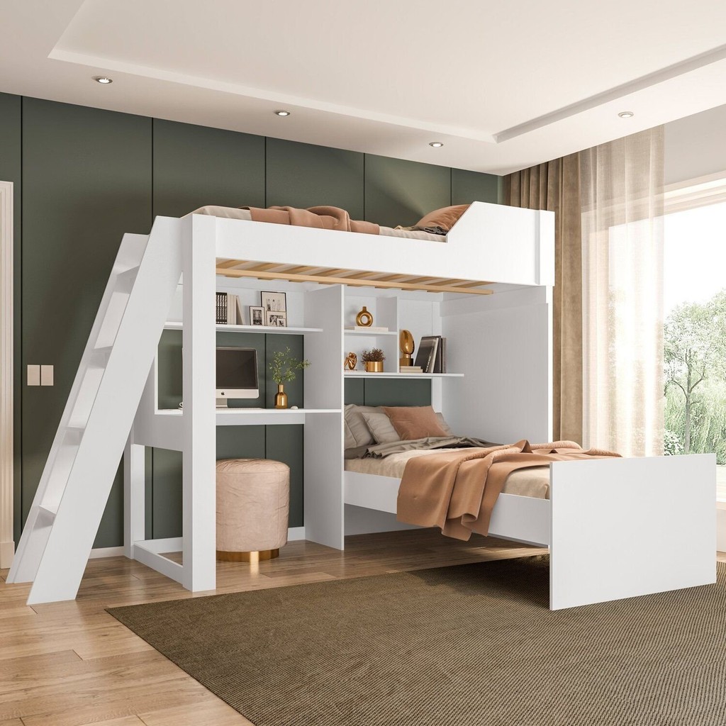 Beliche Multifuncional Office para Quarto Adulto Vivace em Oferta na Shopee