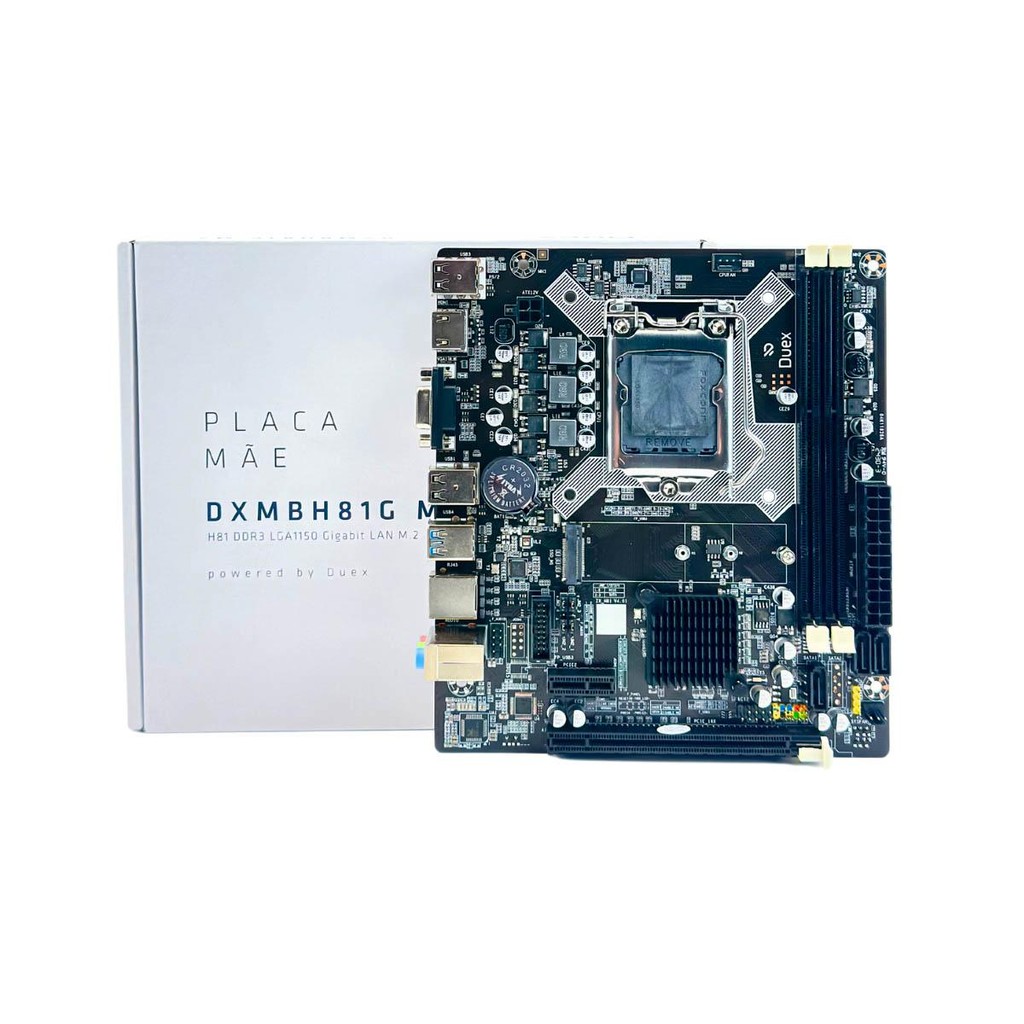 Placa Mãe Duex DXMBH81G M2, Chipset H81, Intel LGA 1150, MATX, DDR3