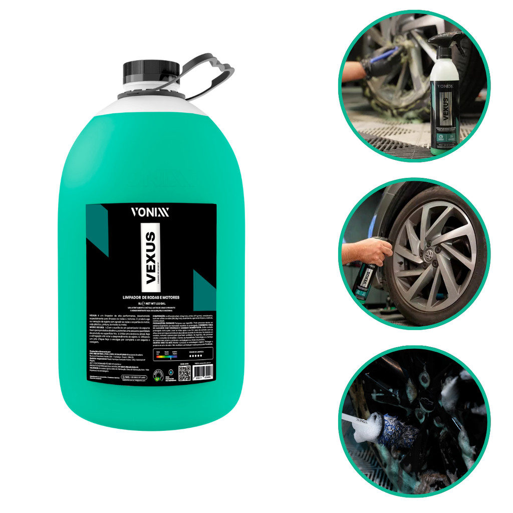 Vexus Limpador De Roda, Motores E Borrachas 5l - Vonixx em Oferta na Shopee