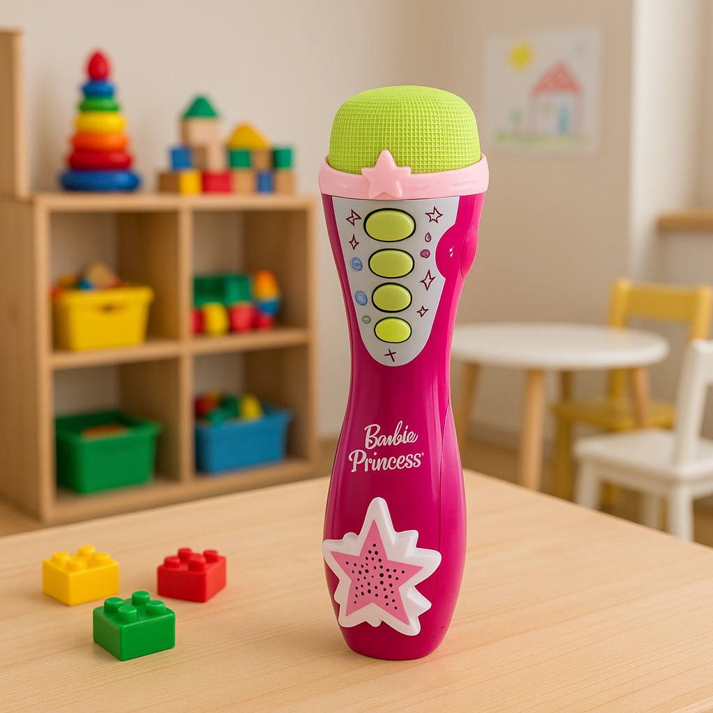 Brinquedo Infantil Microfone Star Glam Girl Infanti Sai a Voz e Musical Cantora Menina