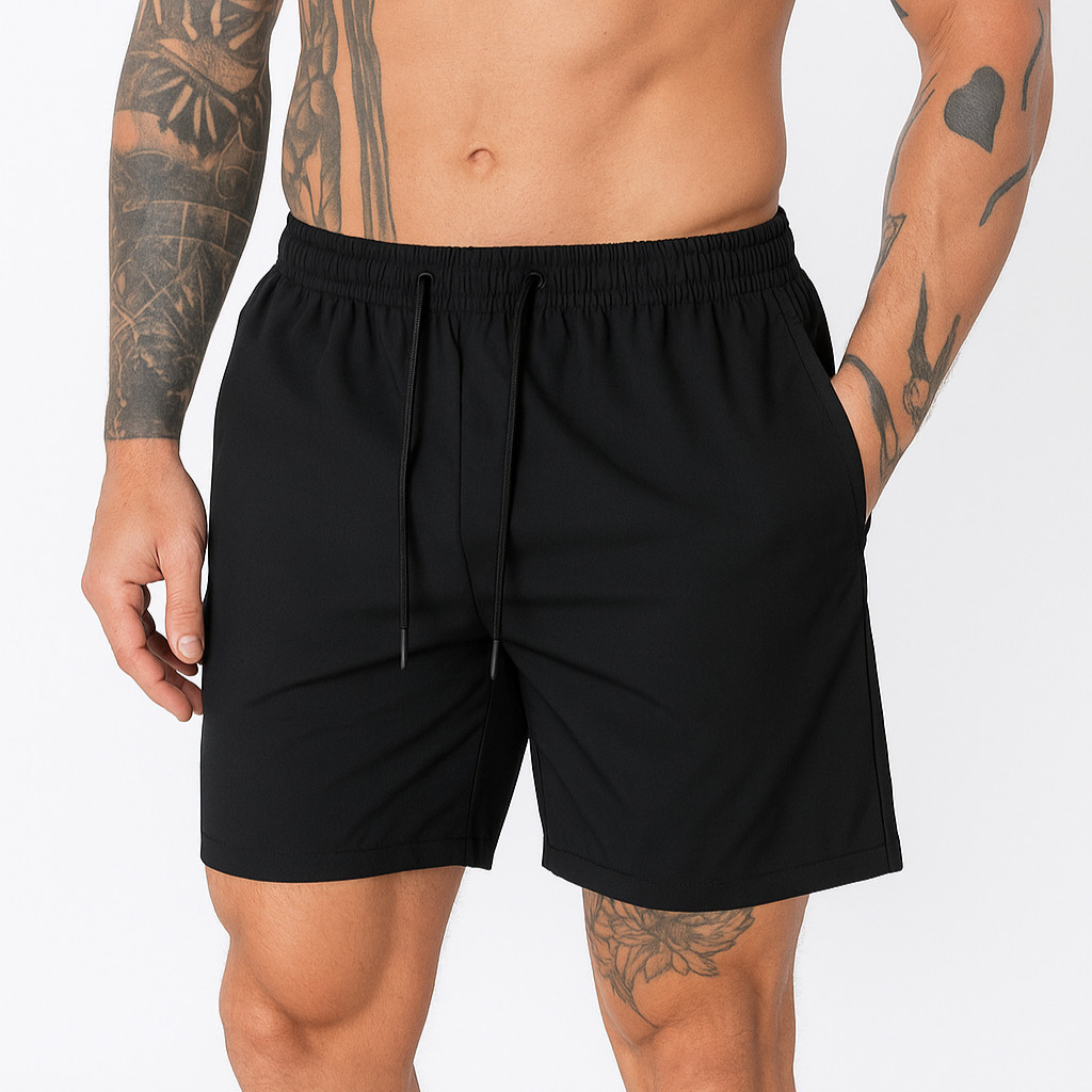 Short Bermuda Tactel Mauricinho Curta com Elastano para Corrida Praia e Academia