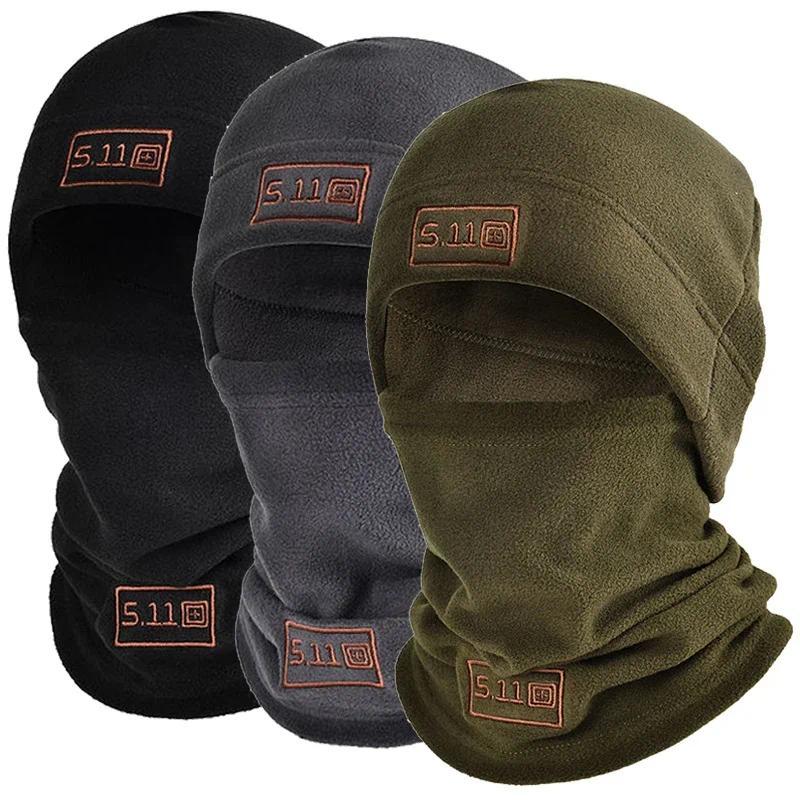 Inverno Polar Coral Velo Balaclava Masculino Máscara Facial Pescoço Mais Quente Gorros Capa De Cabeça Térmica Tático Esp
