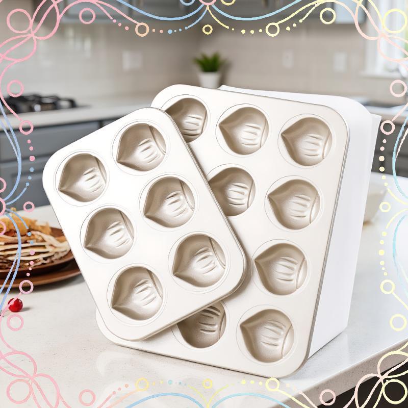 BUD 6/9 Cavidade Forma De Castanha Bolo Assadeira Molde Aço Carbono Cozinha Ferramenta De Cozimento Acessórios De Quente