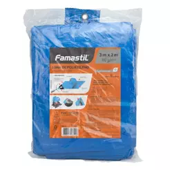 Lona Plástica Azul Famastil com Ilhos Cantos Reforçados 3mx2m