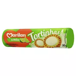 Biscoito Marilan Tortinha Limão 140g - Embalagem com 36 Unidades