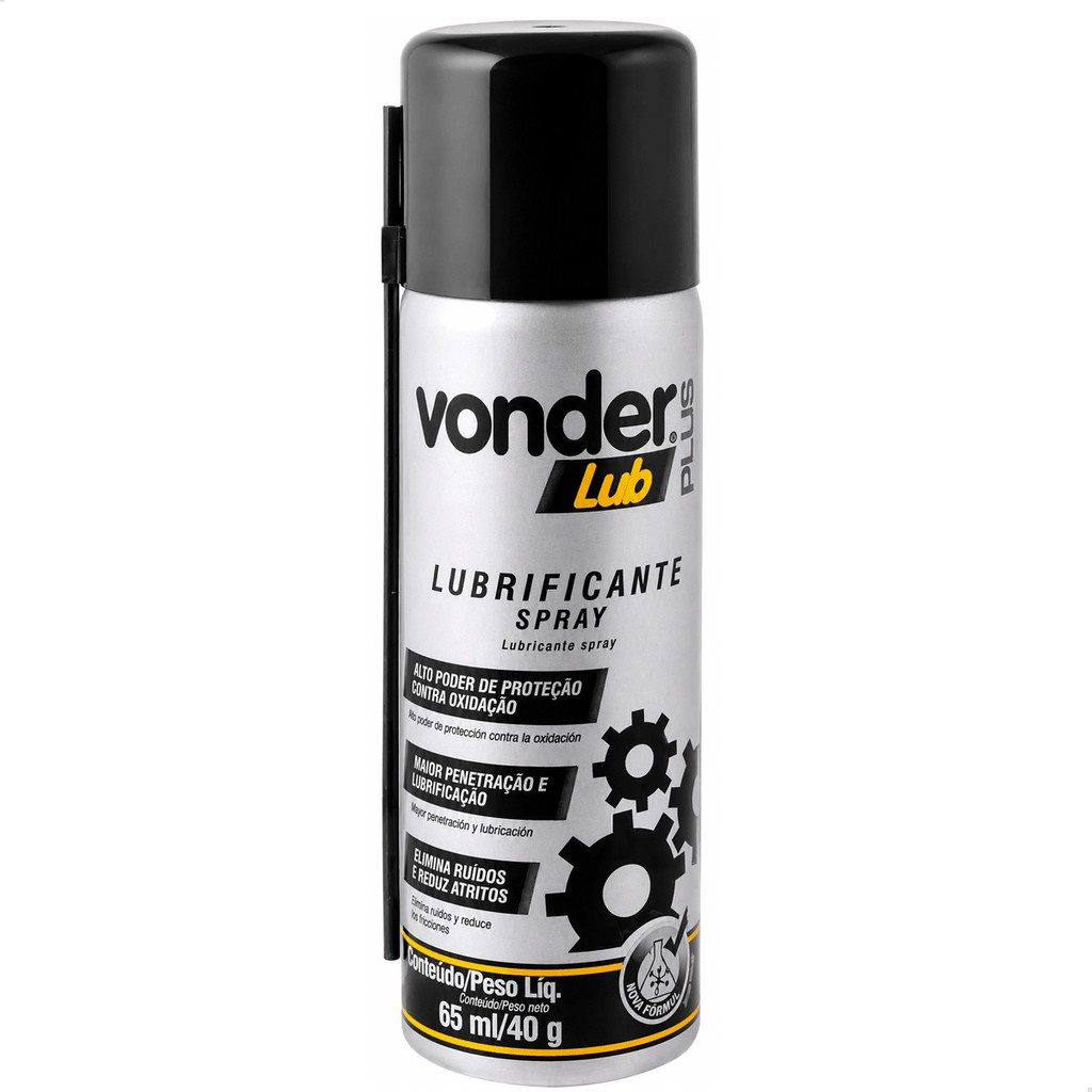 Lubrificante Spray Plus 65 ml multiuso protege contra ferrugem Profissional Alta Cobertura