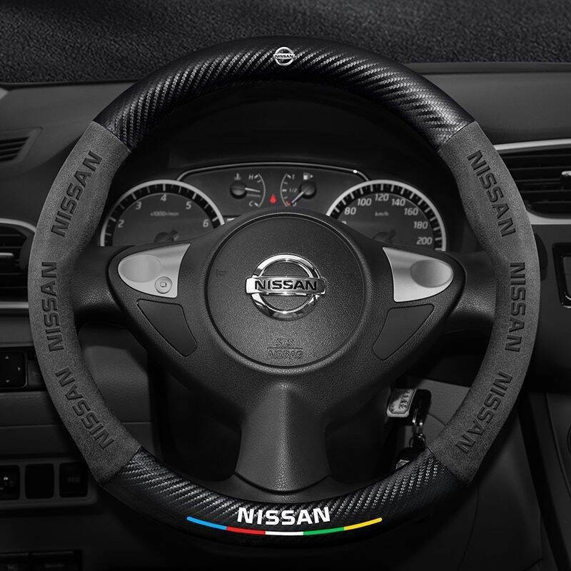 Capa para Volante de Carro para Nissan Qashqai J11 Patrol Juke Navara Tiida Almera Qashqai Rogue Sport Rogue, Antiderrap