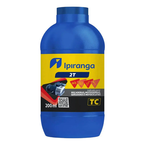 Óleo Motor 2t Roçadeira Motosserra Motocicleta 200ml
