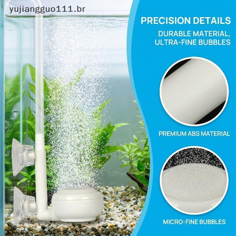 # Novo Aquário Nano Air Stone Pequeno Aerador De Oxigênio Para Mini Tanque De Peixes Difusor De Bolha Alta Dissolvido .