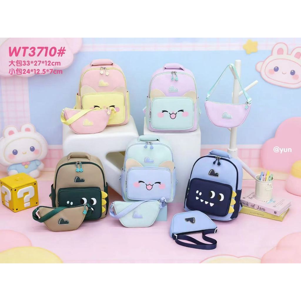 Conjunto de Mochilas Femininas Nova Moda Escolar Estilo Clean E Moderno