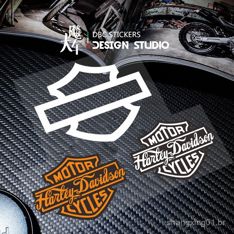Adequado para adesivos de motocicleta Harley 883, decoração estilo retrô, adesivo para capacete, tanque de combustível,