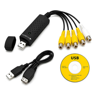 Placa De Captura De Vídeo Externa Xtrad Usb 2.0 4 Canais Rca Dvr Sistema De Segurança
