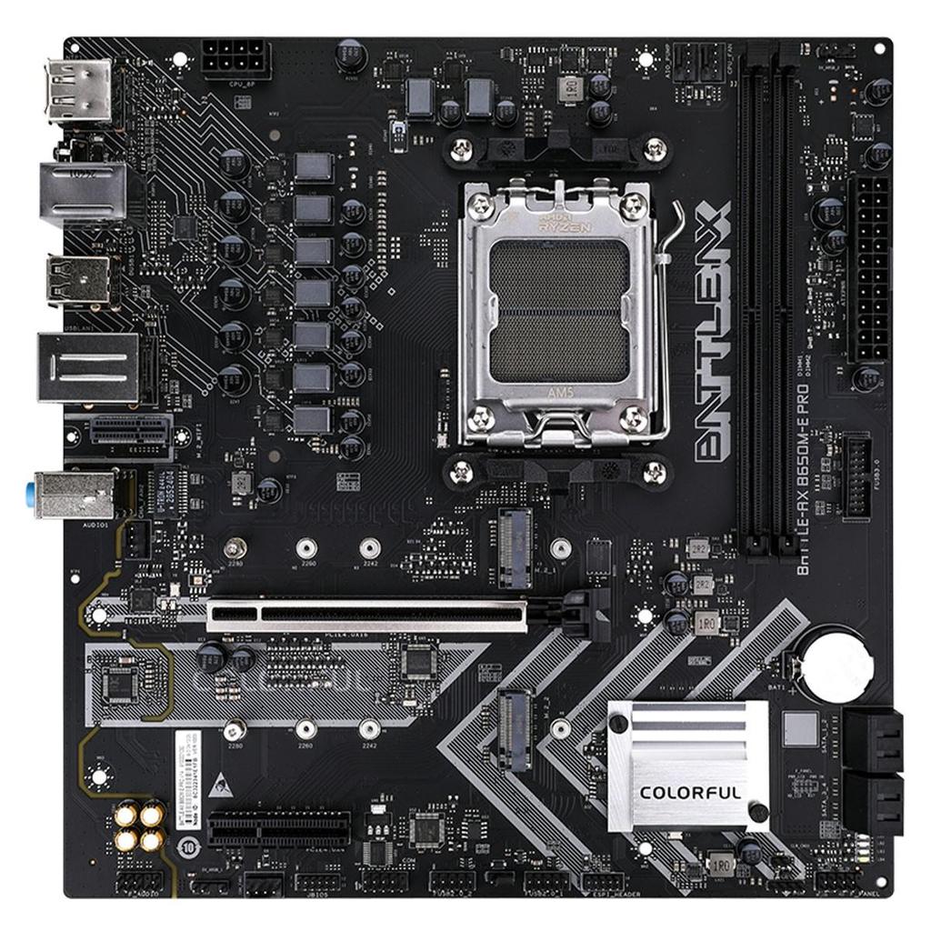 Placa Mãe Colorful Battle-AX B650M-E PRO V14, Chipset B650, AMD AM5, MATX, DDR5 (Terabyte Oficial)