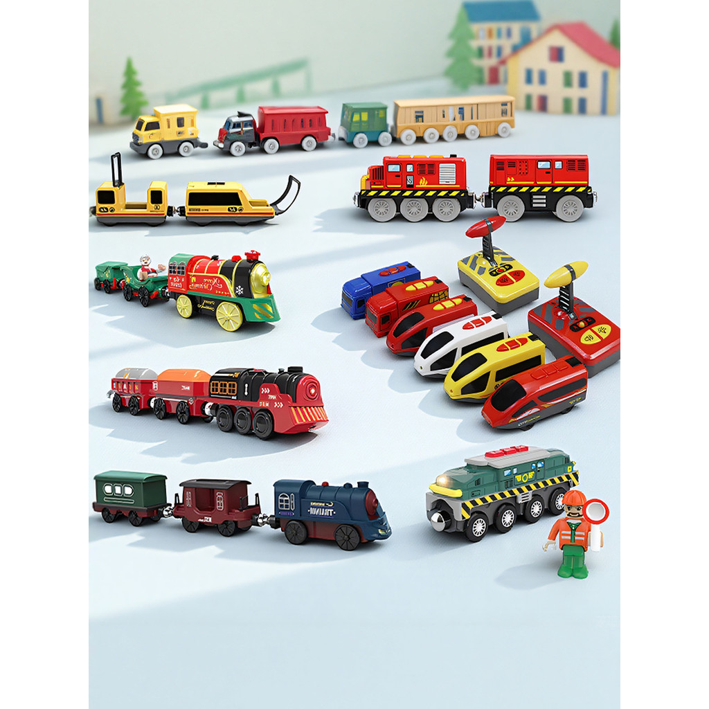 Trem elétrico brinquedo metrô trem ferroviário dianteiro locomotiva harmonia carro de alto trilho