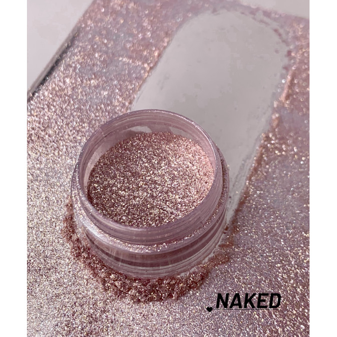 Pigmento Asa De Borboleta Glitter Sombra Cintilante Lub Beauty Maquiagem Profissional Brilho Intenso cor Naked