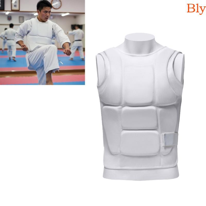 Bly Karate Protetores De Peito Estofamentos Correias Ajustáveis Treinamento Marcials Art Gear