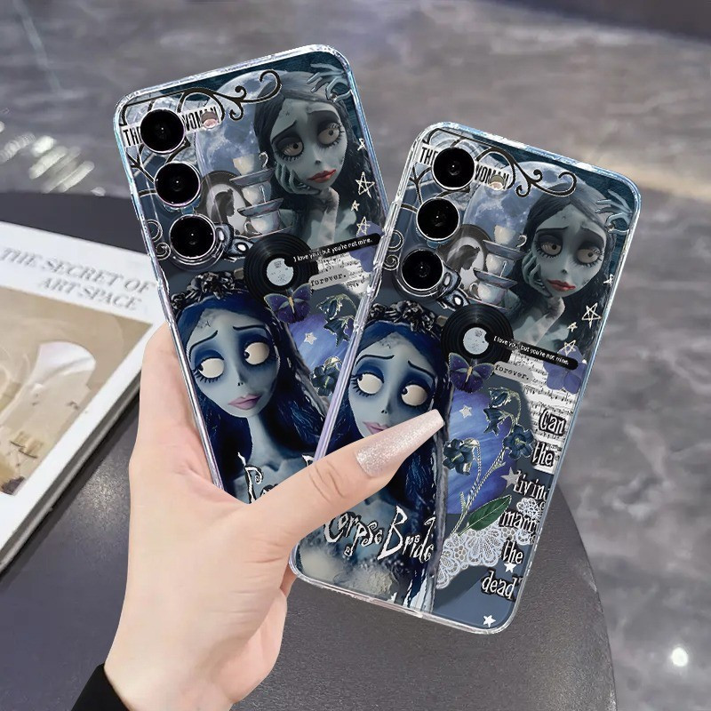 Capa de celular Warner Bros. "Corpse Bride" Emily, compatível com Samsung Galaxy S25/ S24/ S23/ S22/ S21 Plus Ultra/ S23