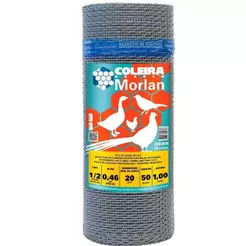 Tela Coleira Branca Morlan para Viveiro 1/2x26x1,00m 50m
