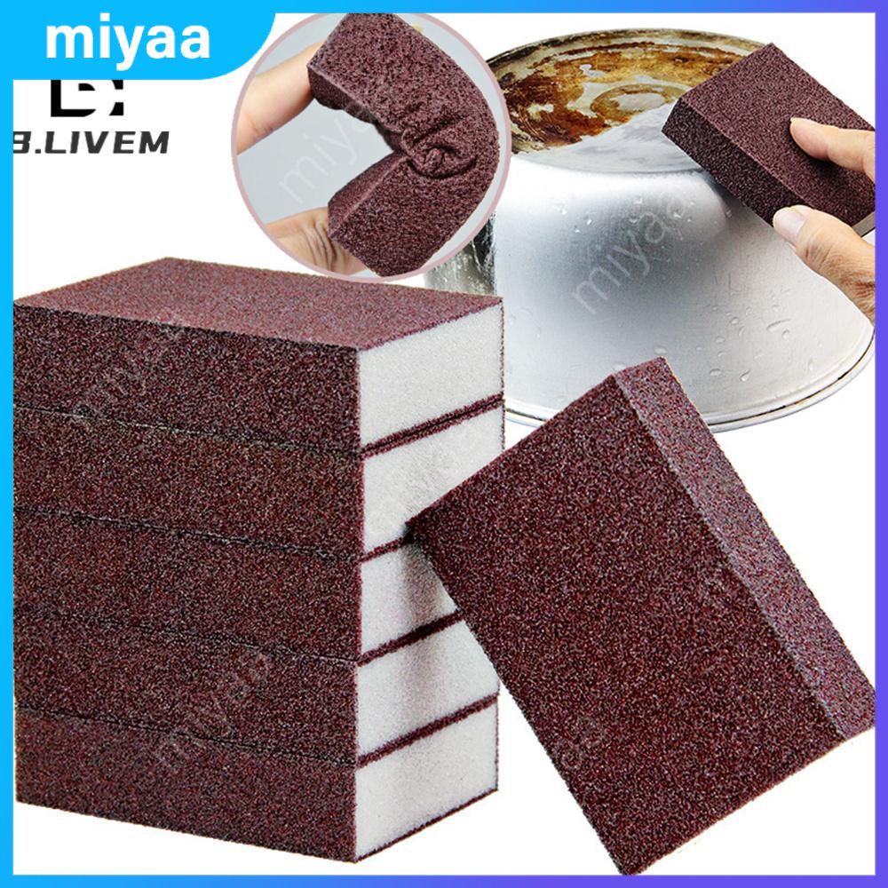 Esponja mágica de limpeza Emery Sponge para panelas e frigideiras, esfregão de carborundum, utensílios de cozinha