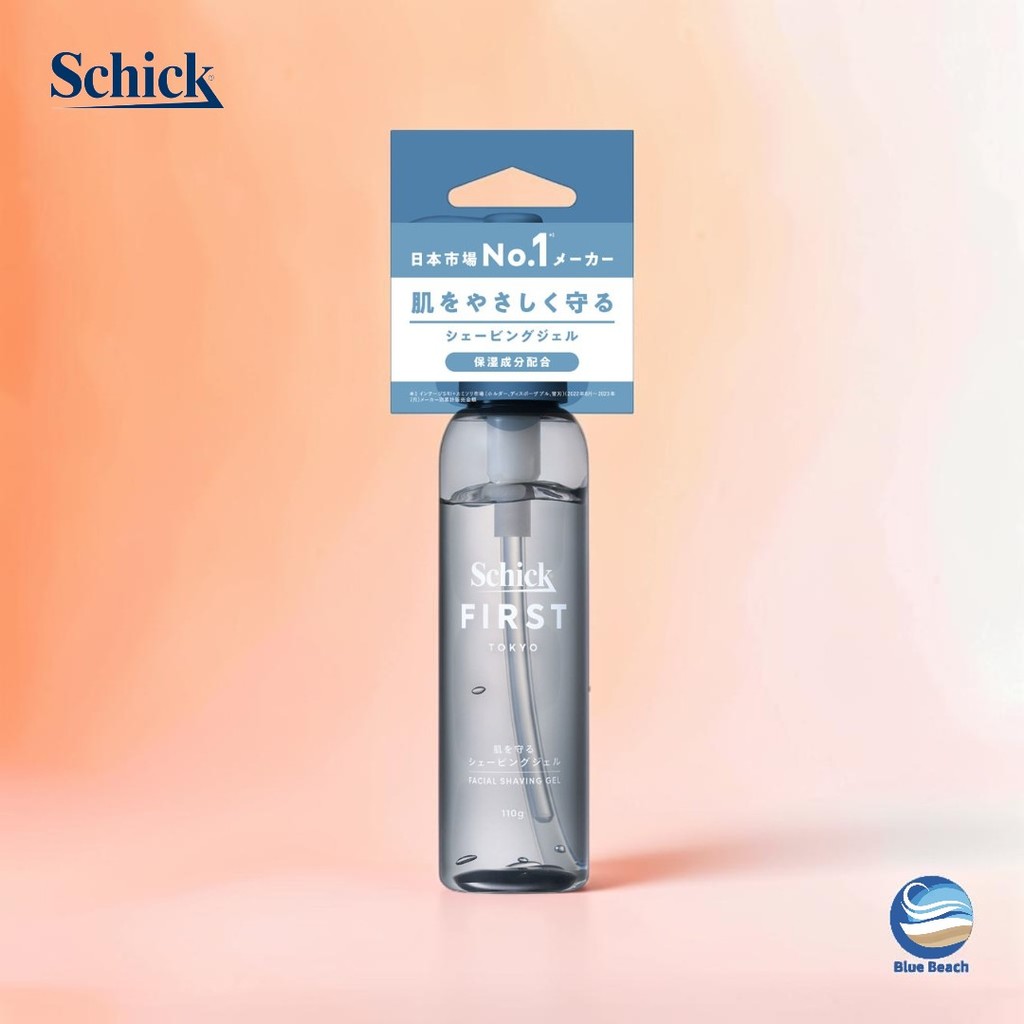 Schick First Gel de Barbear Facial Masculino/Formula Skin Care/Suave/110g/SMP014/Original