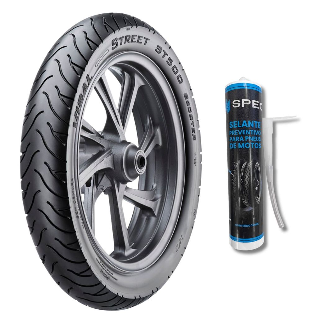 PNEU 110/70-14 DIANTEIRO SCOOTER VIPAL ST500 USO SEM CAMARA 50P PCX 160 PCX 160 ABS PCX 160 DLX ABS + SELANTE SPEC 300ML