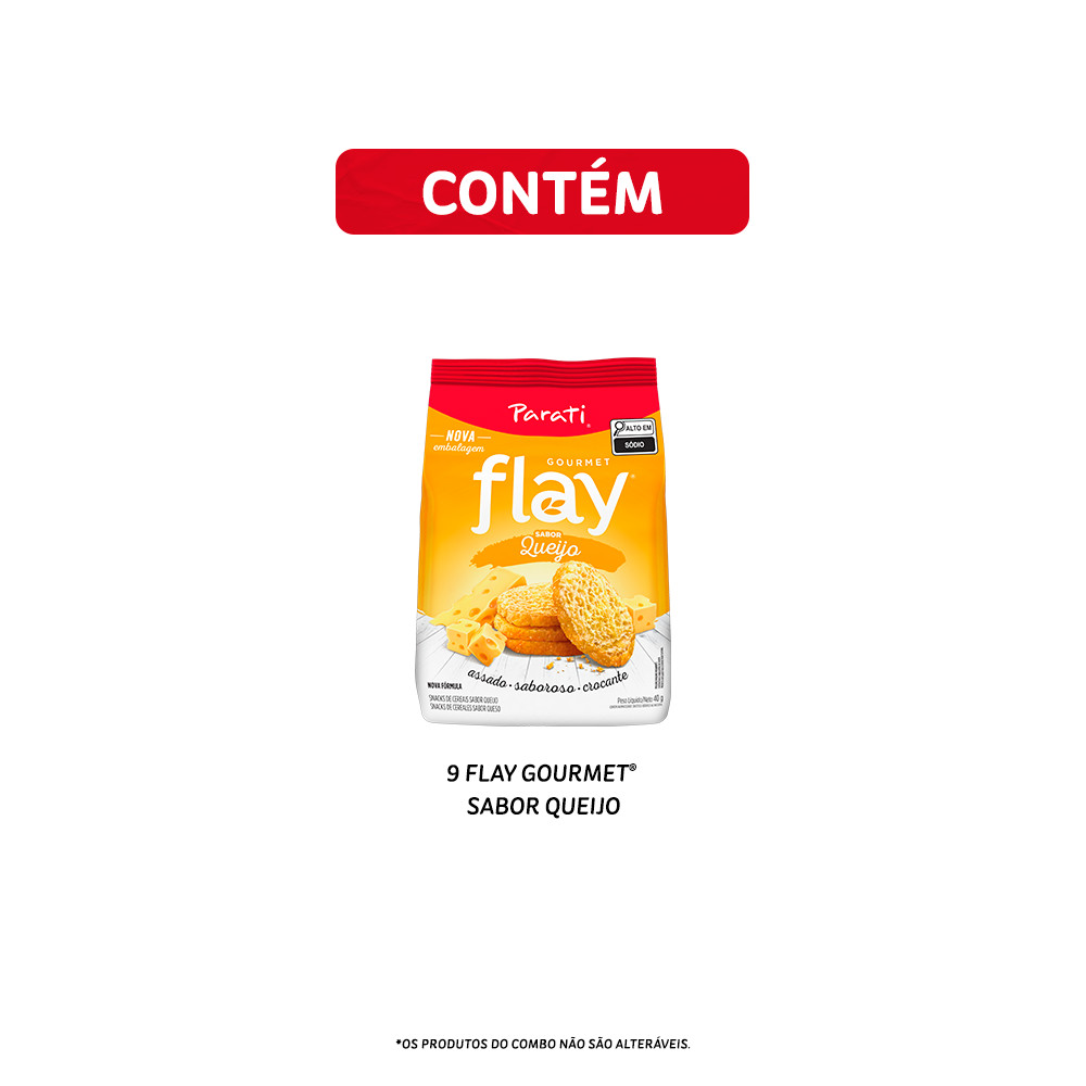 Combo Flay Gourmet Queijo 40g 9 unidades — imagem 2 de 2