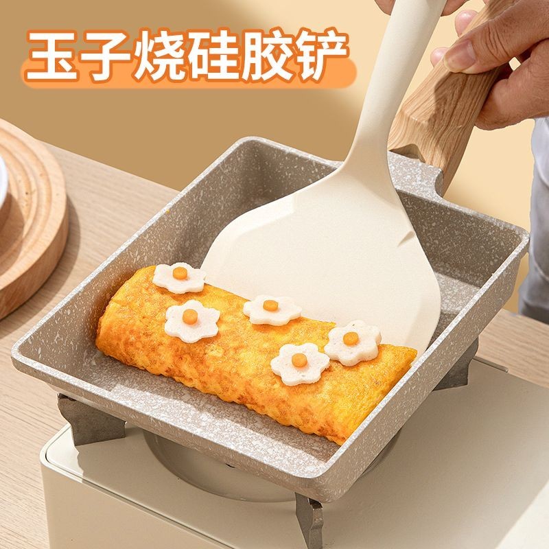 Pan espátula especial de Silicone de grau alimentício antiaderente utensílios de cozinha especiais Tamagoyaki fritar#烙饼专