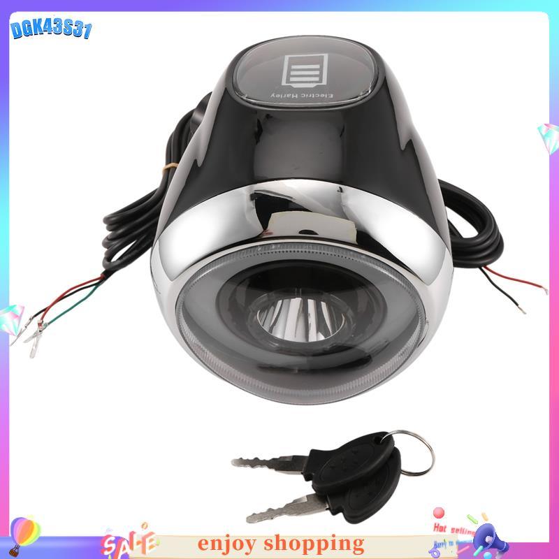 Para Citycoco Scooter Elétrico Anjo Olho 60V Velocidade Medidor De Energia Acessórios Farol Chave Kit Bloqueio