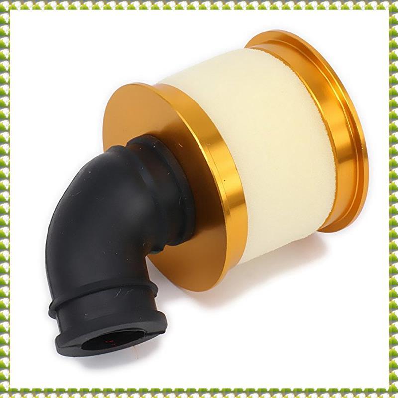 (Oflw) Esponja De Filtro De Ar Liga Aberta De Alumínio 04104 Para Modelo De Hobby 1/10 RC Nitro Car , Dourado