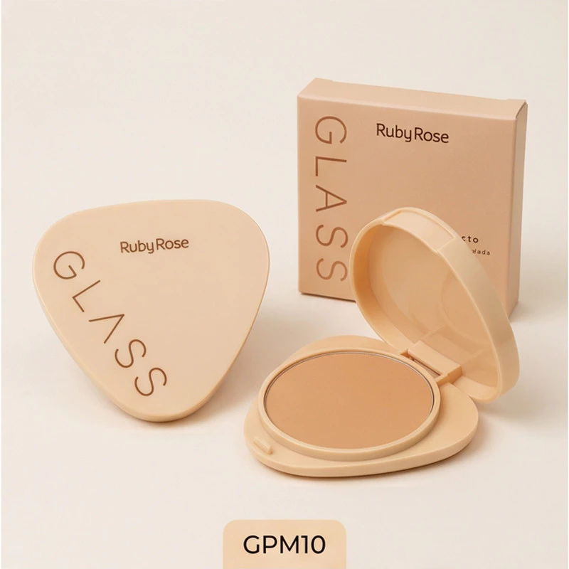 Pó Compacto Glass By Ruby Rose com Textura Aveludada para Pele Suave 50g — imagem 1