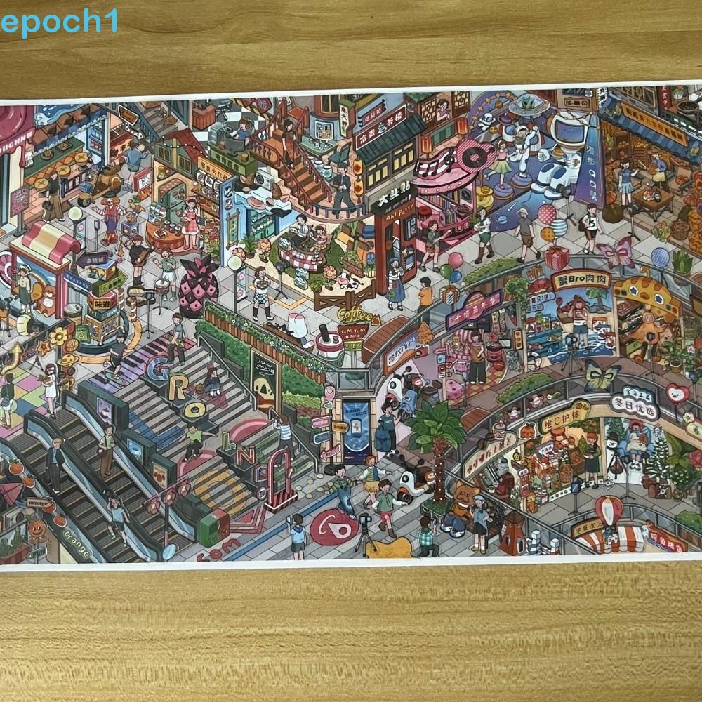 Adesivos DIY De Cena EPOCH1 , Em Miniatura De Paisagismo Plano 2D Paisagem De Desenho Animado Plus Size