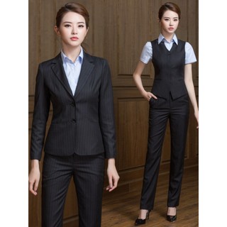 High-End profissional terno senhoras workwear terno de três peças Minister Hotel negócios Formal terno vendas workwear