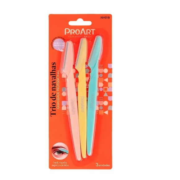 Trio de Navalhas ProArt Professional NV01BB